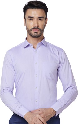 PARK AVENUE Men Solid Formal Purple Shirt