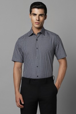 LOUIS PHILIPPE Men Checkered Formal Grey Shirt