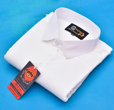 Lee Cross Men Solid Casual White Shirt