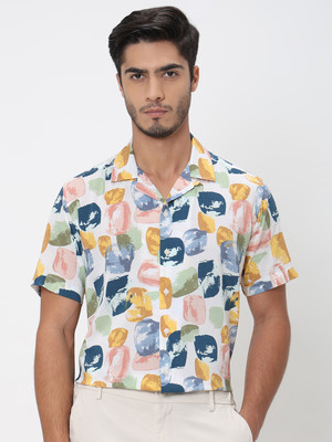 MUFTI Men Printed Formal Multicolor Shirt