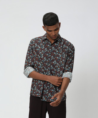 MUFTI Men Floral Print Casual Multicolor Shirt