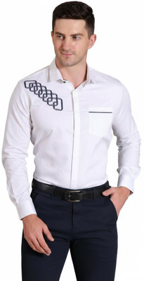 Pier Men Printed Casual White Shirt