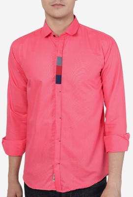 METRONAUT Men Solid Casual Pink Shirt