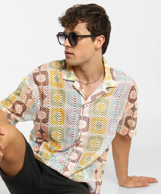 CAMPUS SUTRA Men Printed Casual Multicolor Shirt
