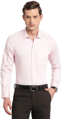 TURTLE Men Solid Formal Pink Shirt