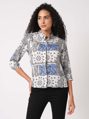 Kraus Jeans Women Printed Casual Multicolor Shirt