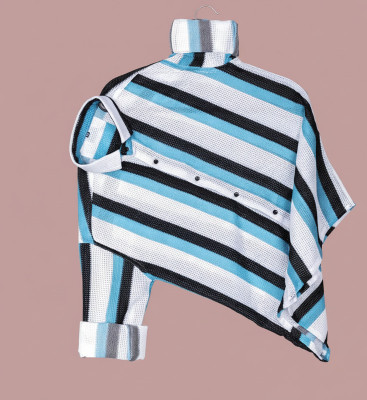 ABC Men Self Design Casual Blue Shirt