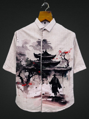 LEMZODIC Men Printed Casual Multicolor Shirt