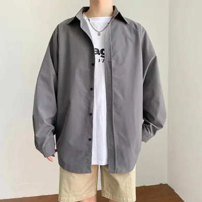 Asta Moda Men Solid Casual Grey Shirt