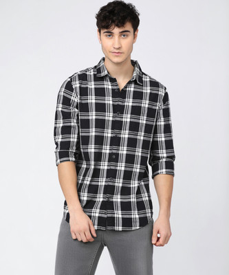 HIGHLANDER Men Checkered Casual Multicolor Shirt