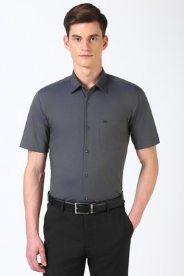 PETER ENGLAND Men Solid Formal Grey Shirt