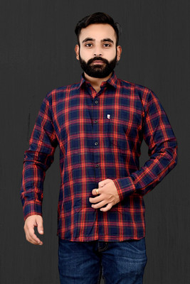 V K Creation Men Checkered Casual Multicolor Shirt