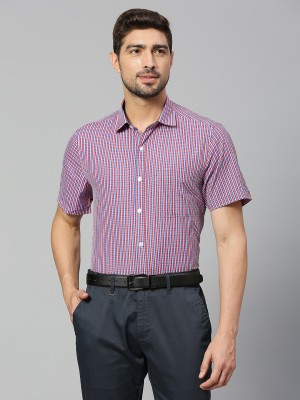 THOMAS SCOTT Men Checkered Formal Red, Blue, White Shirt