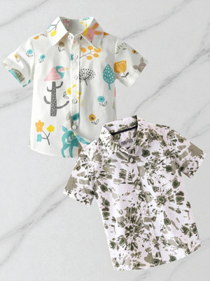 KIDOOZA Boys Printed Casual Multicolor Shirt
