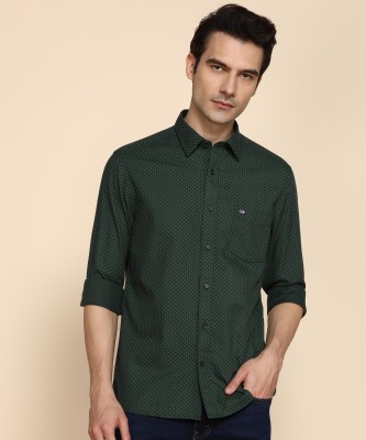 Arrow Sport Men Self Design Casual Light Green Shirt