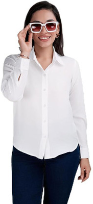 Jiyanshi Enterprises Women Solid Formal White Shirt