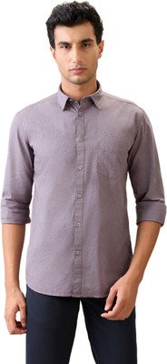 PARX Men Self Design Casual Grey Shirt