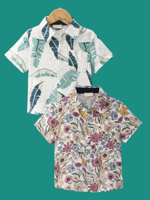 KILLER Boys Printed Casual Multicolor Shirt(Pack of 2)