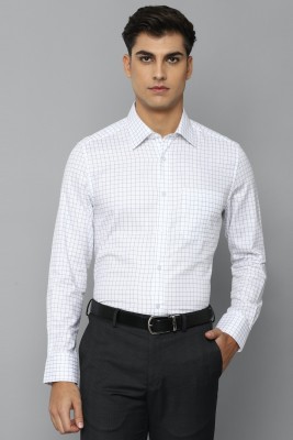 LOUIS PHILIPPE Men Checkered Formal White Shirt