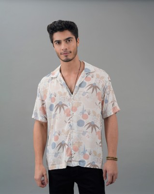 ROOKIES Men Printed Casual White Shirt