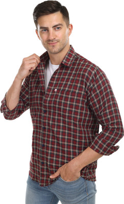 Ayansh Denix Men Solid Casual Red Shirt