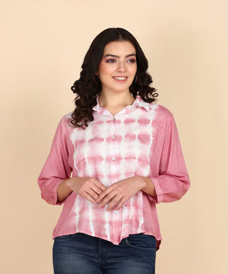 maaesa Women Dyed/Ombre Casual Multicolor Shirt