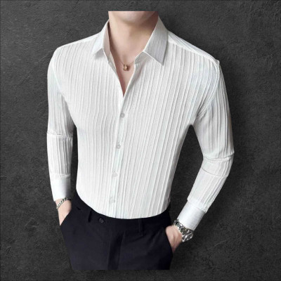 SHIVAY TRENDS Men Solid Casual White Shirt