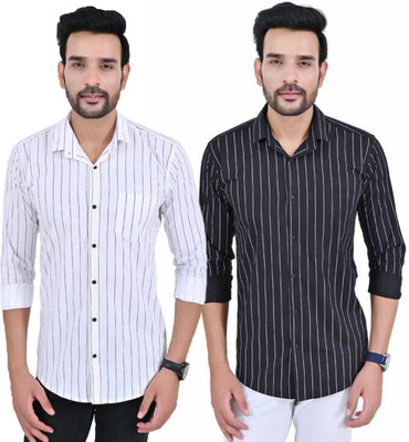Modernity Men Self Design Casual Multicolor Shirt(Pack of 2)