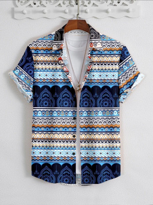 Manamrut Men Printed Casual Multicolor Shirt