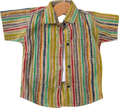 Dedhfoot Baby Boys Striped Casual Multicolor Shirt