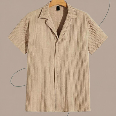 Nita creation Men Solid Formal Gold Shirt