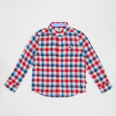 Pantaloons Junior Baby Boys Solid Casual Red Shirt