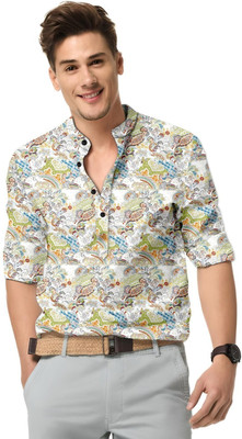 ISUEL FAB Men Printed Casual Multicolor Shirt