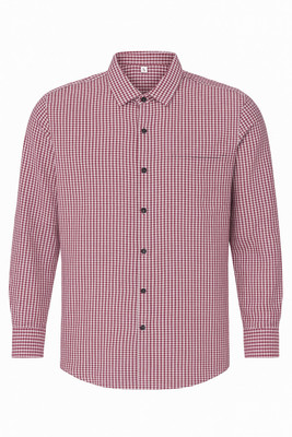 Shatrunjayam Men Checkered Casual Red Shirt