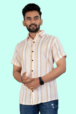 DUCCKCREATION Men Striped Formal Multicolor Shirt