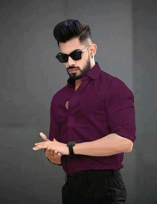MUMIN TREND Men Solid Casual Green Shirt