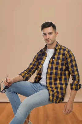Marc Laurent Men Checkered Casual Multicolor Shirt