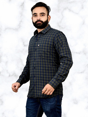 Arthz Fashion Trend Men Checkered Casual Multicolor Shirt