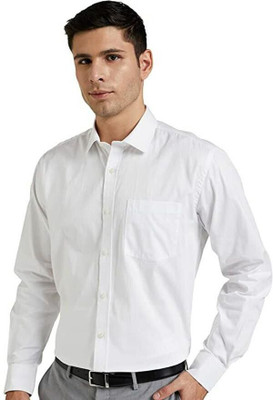 Jumii Enterprise Men Solid Casual White Shirt