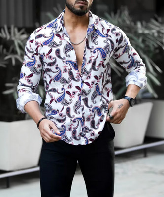 HouseOfCommon Men Printed Casual Multicolor Shirt