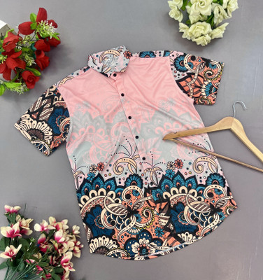 SHFASHION Men Printed Casual Multicolor Shirt