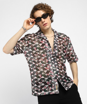 CAMPUS SUTRA Men Self Design Casual Multicolor Shirt