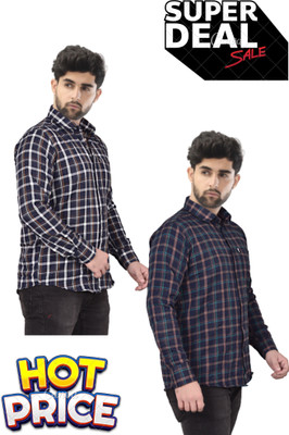 Arthz Fashion Trend Men Checkered Casual Multicolor Shirt