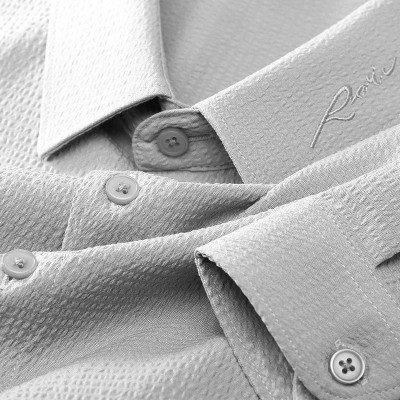 KRISHNA FASHIION TREND Men Striped Casual Grey Shirt