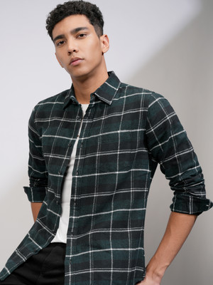 HIGHLANDER Men Checkered Casual Multicolor Shirt
