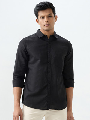 Spykar Men Solid Casual Green Shirt