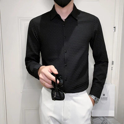 Hityyani Men Self Design Formal White Shirt