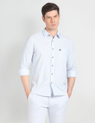Arrow Sport Men Checkered Casual Blue Shirt