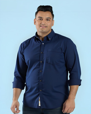 MAYKR Women Solid Casual Blue Shirt