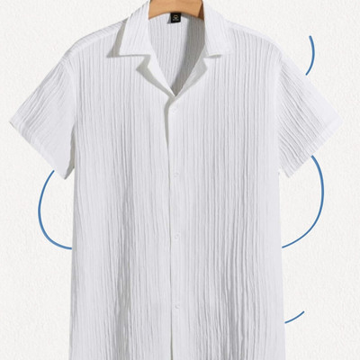 A FUBAR Men Solid Formal Gold Shirt